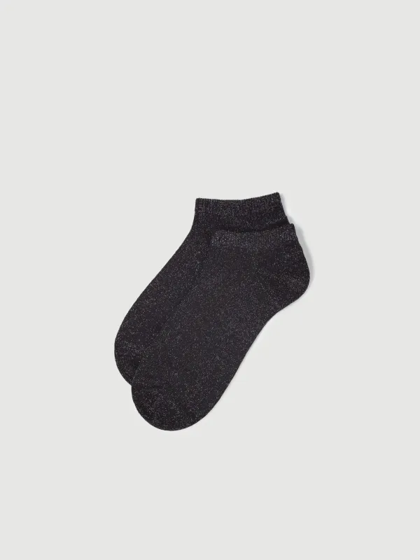 Women's socks, p. 36-38, cotton / polyester, black, Glint, image-2