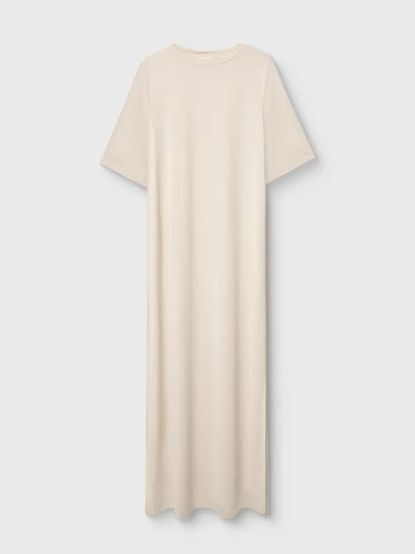 Women's dress, homewear, maxi, size S, viscose / polyester, graphite, Callisto, image-8