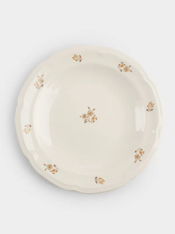 Dinner set, 6 persons, 18 items, porcelain N, white, Vintage flowers, La flore, image-2