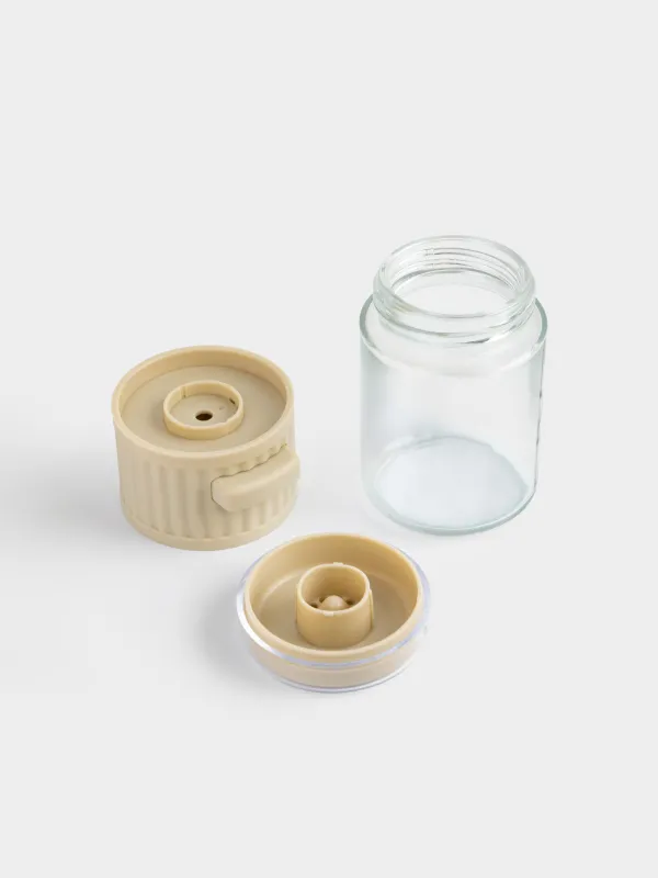 Spice container, cm, glass / plastic, milky, Milk kitchen, image-2