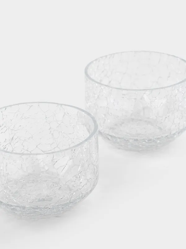 Snack stand, 26x16 cm, 2 pr, on stand, with handle, glass / metal, Branches, Fantastic gold, image-4