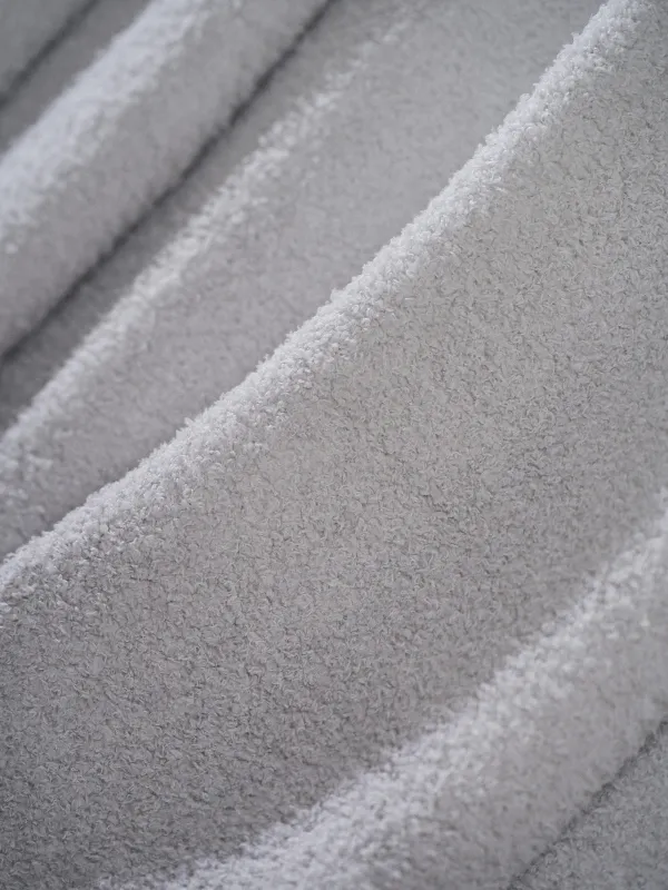 Blanket, 130x170 cm, double-sided, polyester, light gray, Neutral, image-3