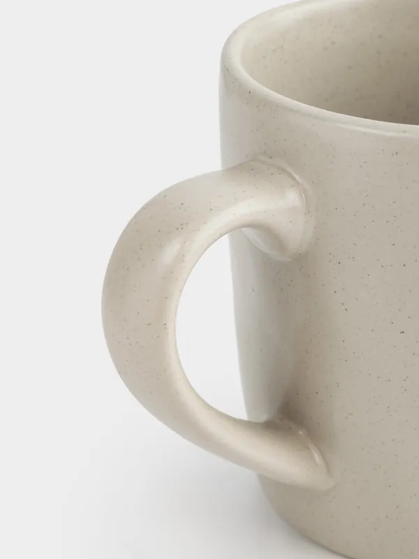 Mug, 280 ml, ceramic, beige, Crumple creme, image-2