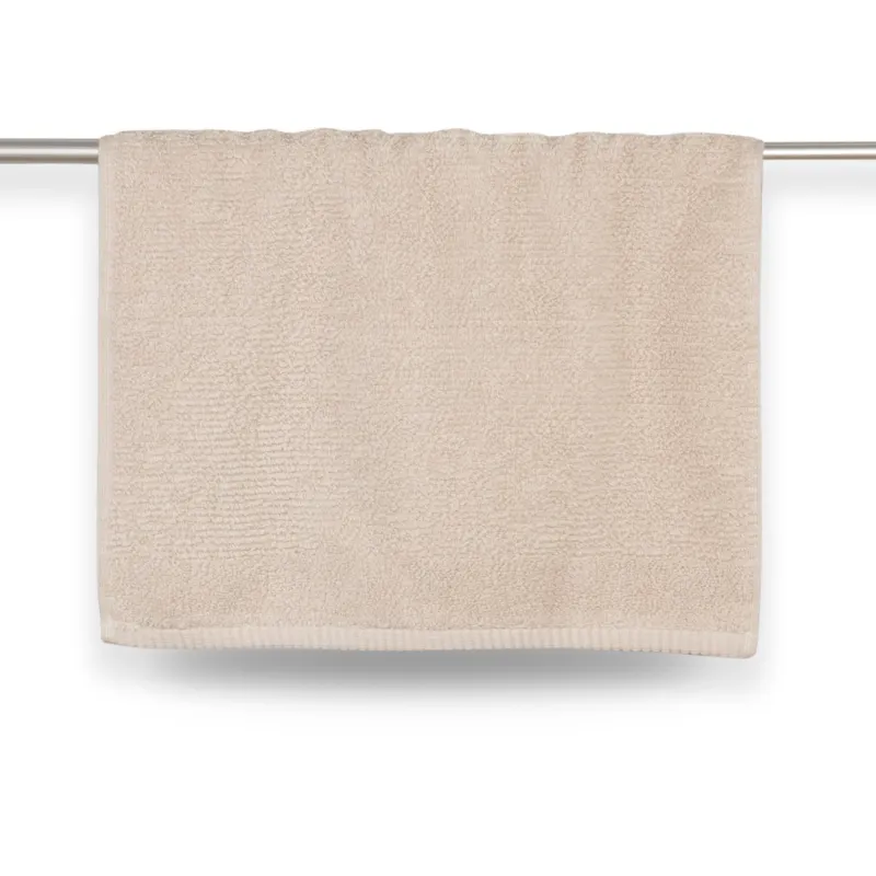 Towel, 40x60 cm, cotton, beige, Terry cotton, image-1