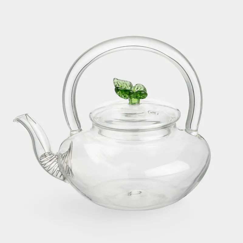 Teapot, 600 ml, glass B/steel, Butterfly, Butterfly