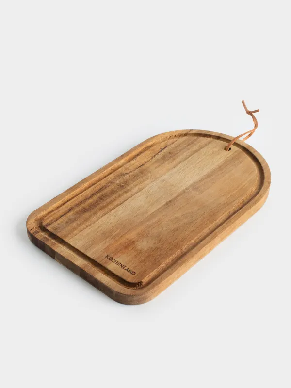 Cutting board, 30x18 cm, wood, Noble tree, image-2