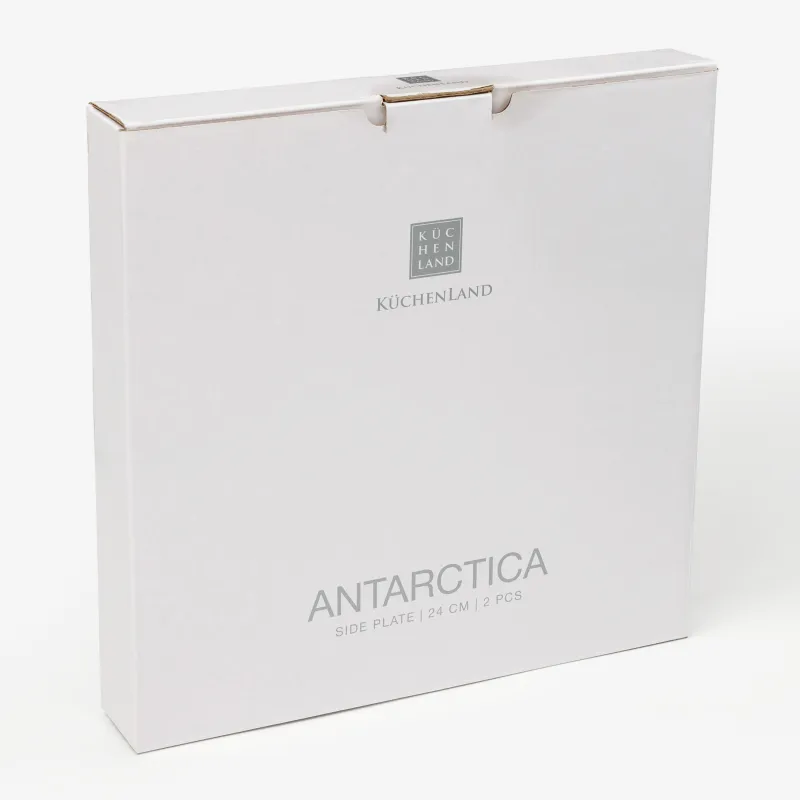 Snack plate, 24 cm, 2 pieces, porcelain F, Antarctica, image-5