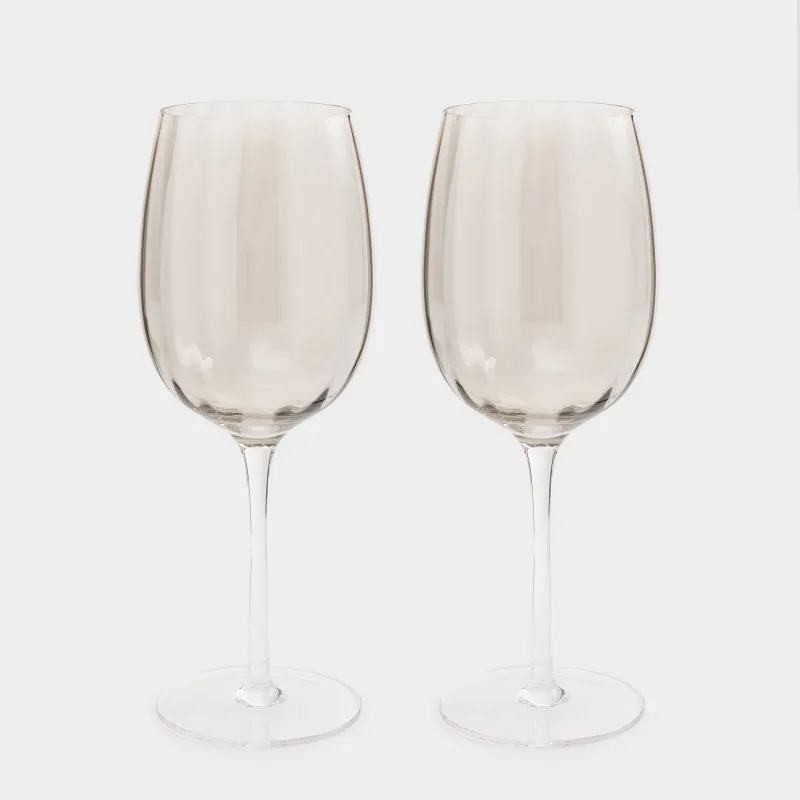 Wine glass, 470 ml, 2 pcs, glass, grey, Filo R color, image-0