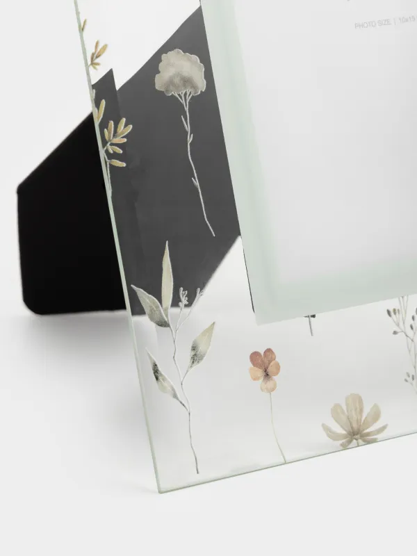 Photo frame, 17x23 cm, glass, Flowers, Sheer, image-3