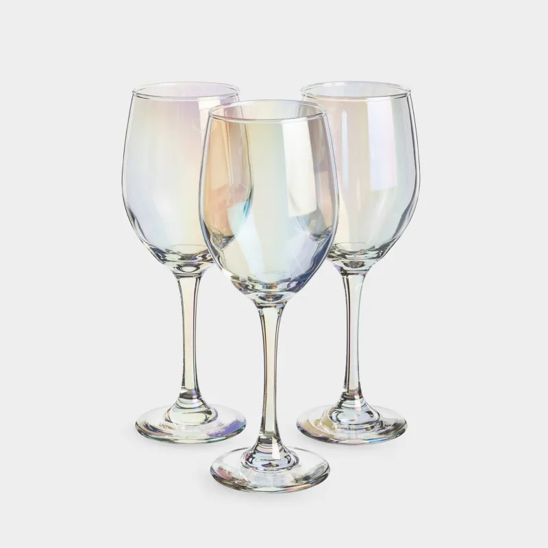 Red wine glass, 420 ml, 6 pcs, glass, mother of pearl, Floyd polar