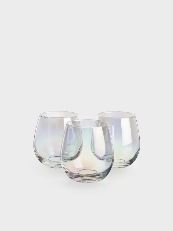 Glass, 10 cm, 460 ml, 6 pcs, glass, mother of pearl, Floyd polar, image-0