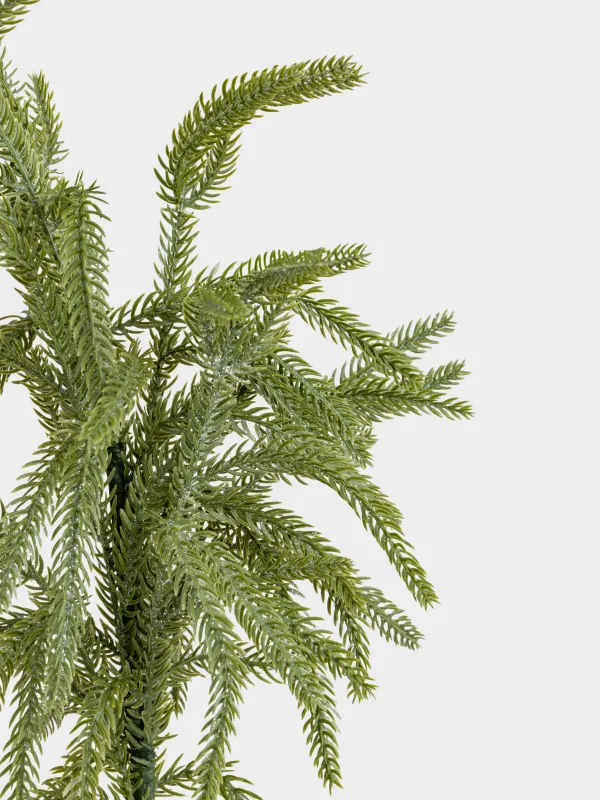 Decorative branch, 60 cm, plastic / paper, Conifer decor, image-8