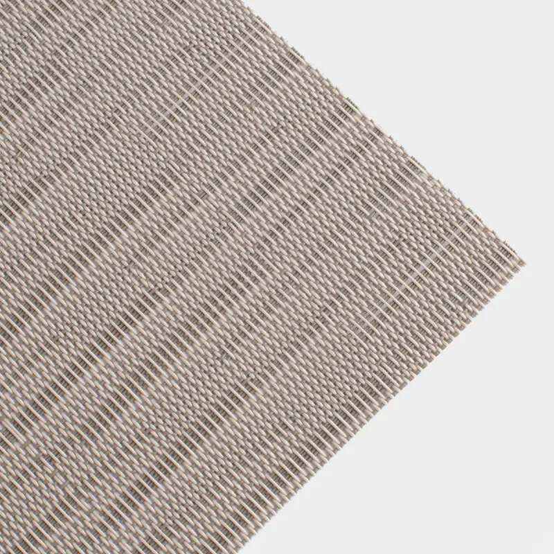 Placemat, 30x45 cm, PVC / polyester, rectangular, brown, Strokes, Solid, image-2