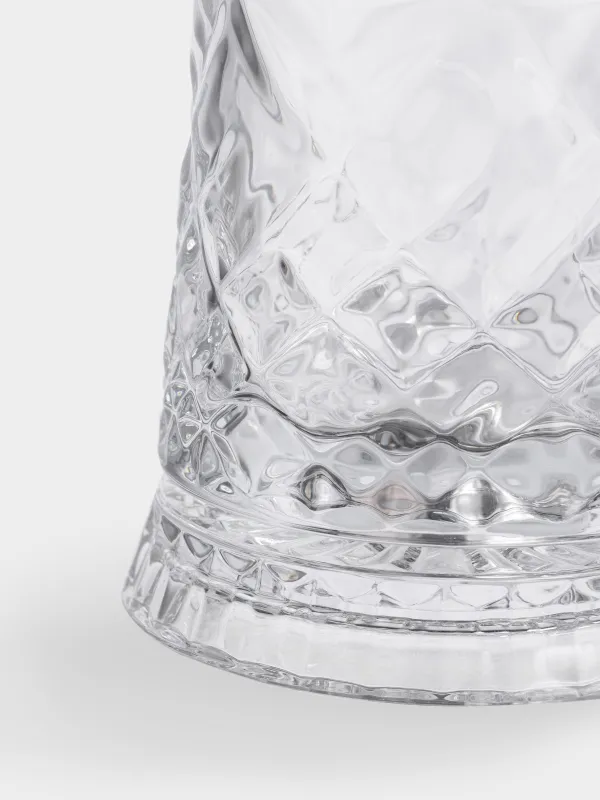 Drinking glass, 8 cm, 250 ml, on a stand, glass R, Rhomb, image-1