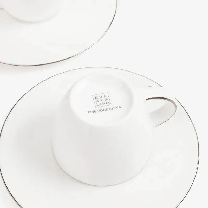 Coffee pair, 2 pers, 4 pr, 110 ml, porcelain F, Antarctica, image-4