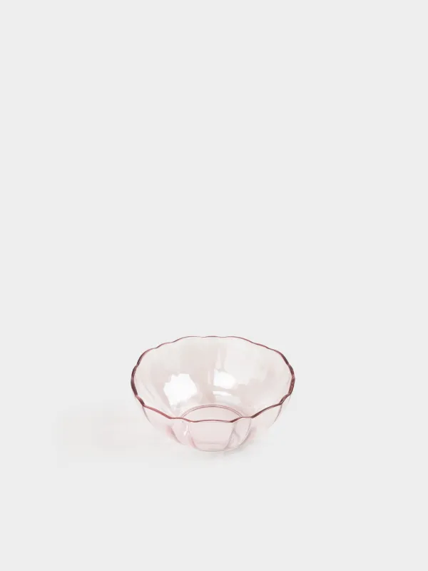 Bowl, 12x5, 300 ml, glass, purple, Nelton color, image-1