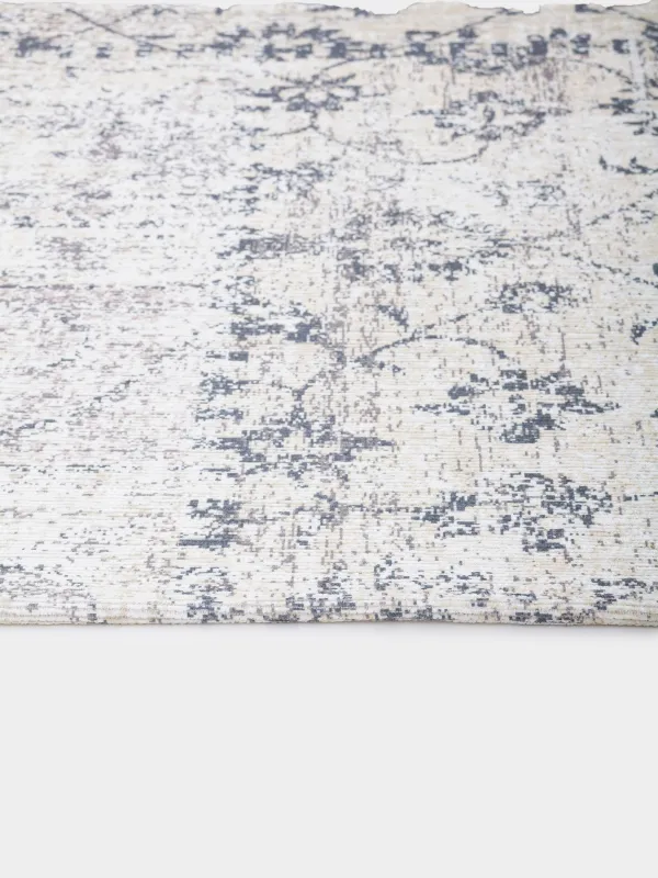 Rug, 150x210 cm, chenille / cotton, beige-brown, Patchwork print, Cave, image-1