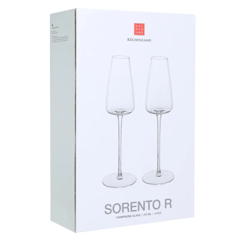 Drinking glass, 270 ml, 2 pcs, glass, Sorento R, image-1