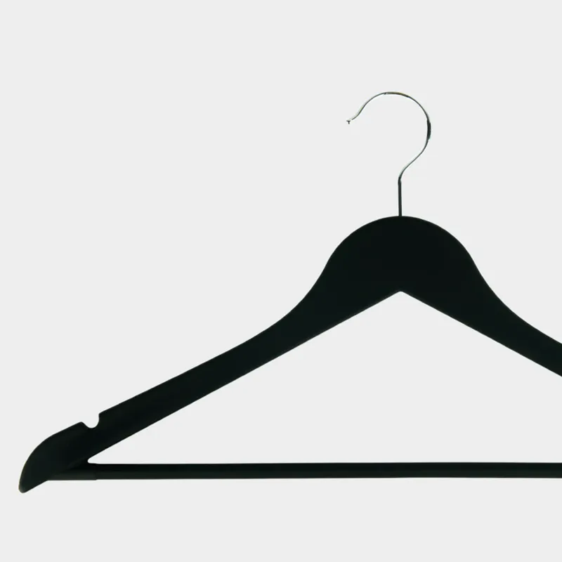 Hanger, 44 cm, 4 pcs, plastic coated, black, Fun house , image-3