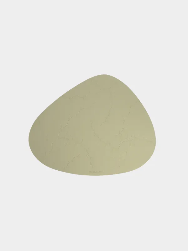 Placemat, 37x45 cm, PVC, shaped, green, Branches with berries, Rock press, image-0