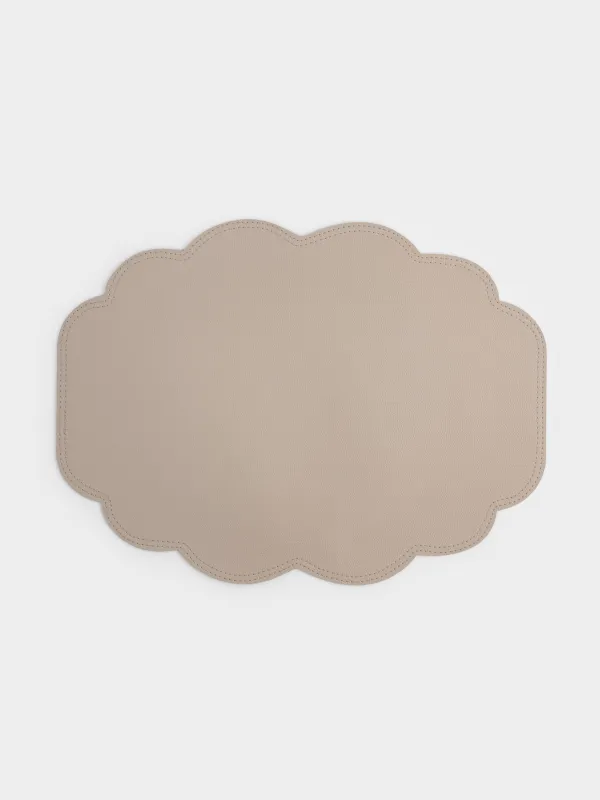 Placemat, 33x45 cm, PVC, shaped, silver, Rock, image-0