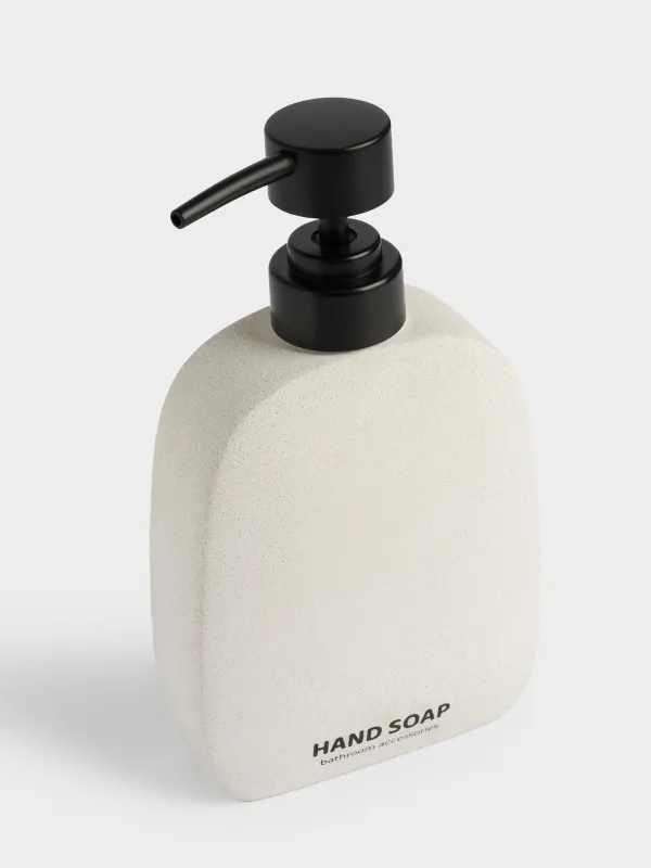 Liquid soap dispenser, 160 ml, cement / plastic, Sand, Severe, image-1