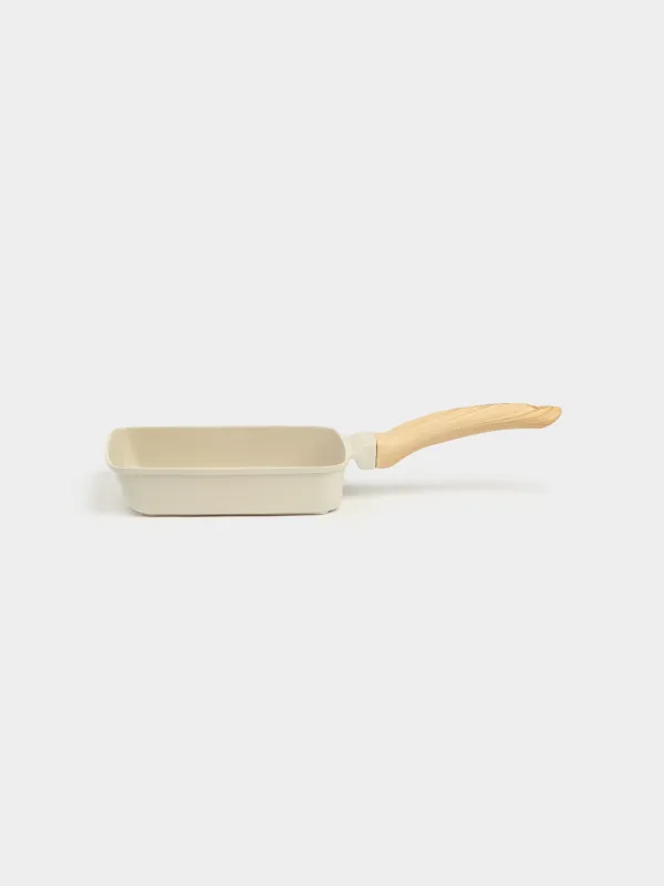 Omelette pan, 18x15 cm, coated, aluminum, beige, Sentimentality, image-3