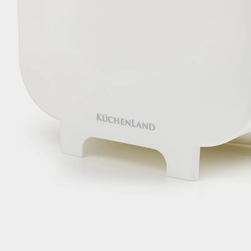 Garbage bucket, 8 L, folding, hanging, plastic / rubber, grey, Foldaway, image-4