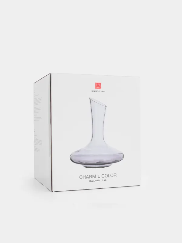 Decanter, 1.5 l, glass, grey, Charm L Color, image-5