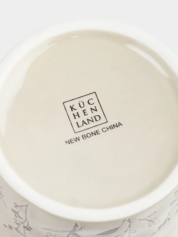 Mug, 450 ml, porcelain N, beige, DESIGN, Light frost, image-3