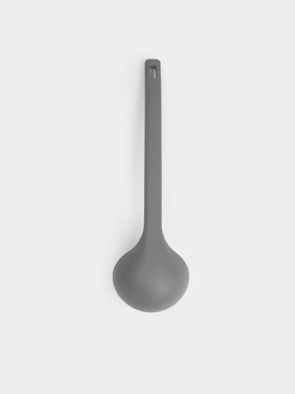 Ladle, 30 cm, silicone, grey, Grey steel, image-3