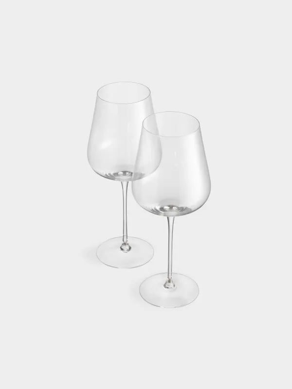 Red wine glass, 650 ml, 2 pcs, crystal glass, Ferentino, image-3