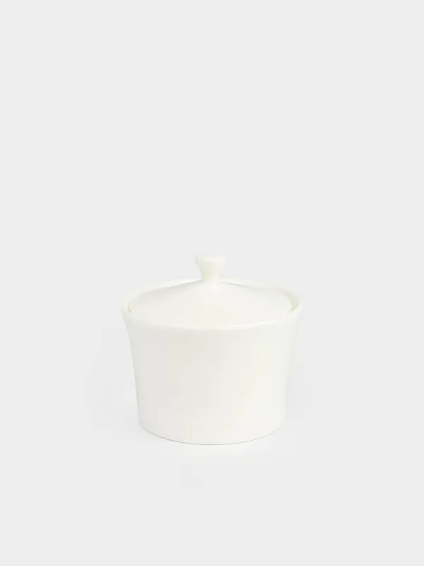 Sugar bowl, 10 cm, 230 ml, porcelain F, white, Ideal white, image-0
