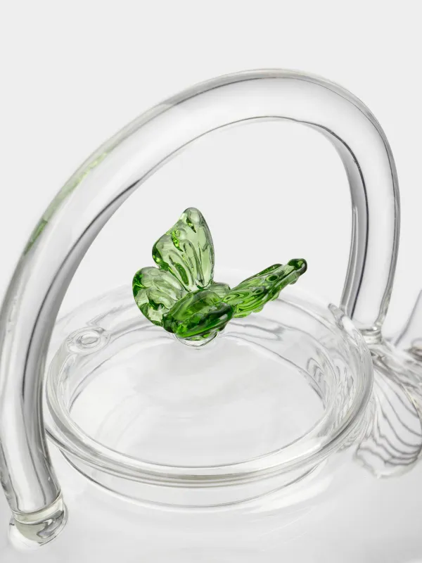 Teapot, 600 ml, glass B/steel, Butterfly, Butterfly, image-3