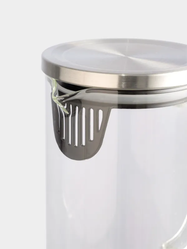 Jug, 1,4 l, with filter lid, glass B, Apple, image-4