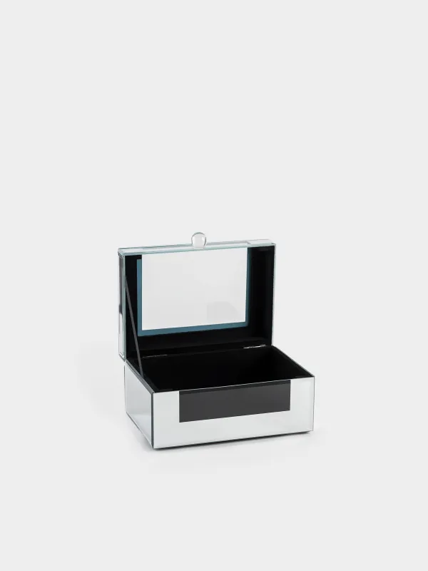 Jewelry box, 20x14 cm, glass, Mirror, Glossy, image-2