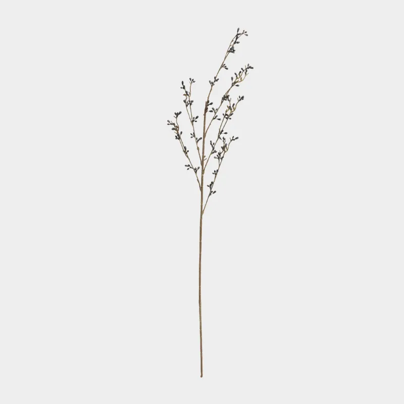 Decorative branch, 95 cm, polyethylene / metal, Blue berries, Blue berry
