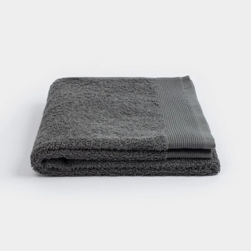 Towel, 50x90 cm, cotton, grey, Vari cotton, image-5