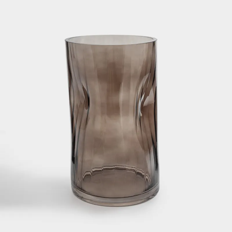 Flower vase, 25 cm, glass, color, Brinicle