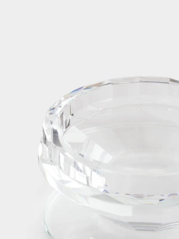 Candlestick 7x7 cm, for tea candle, crystal glass, Lux crystal, image-2