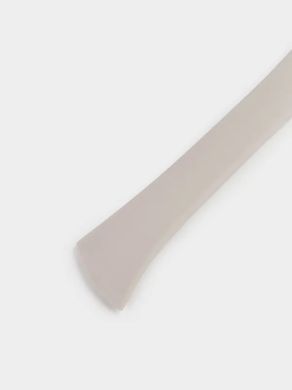 Spatula, 28 cm, double, silicone, beige, image-3
