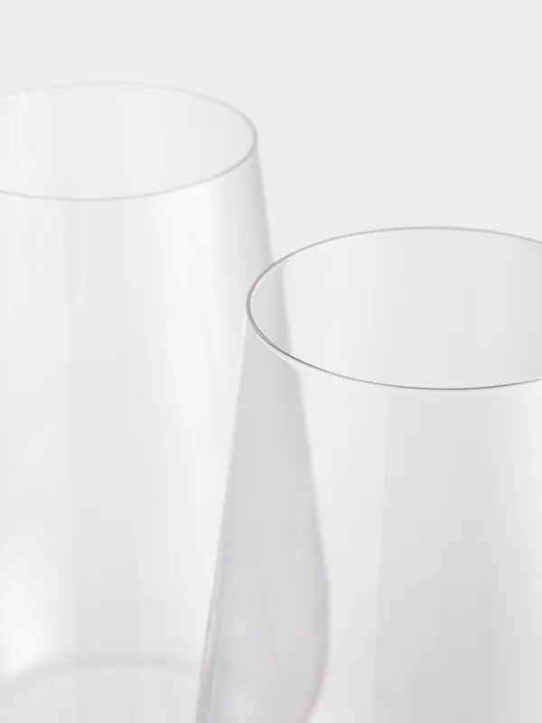 Glass, 14 cm, 580 ml, 2 pcs, crystal glass, Ferentino, image-2