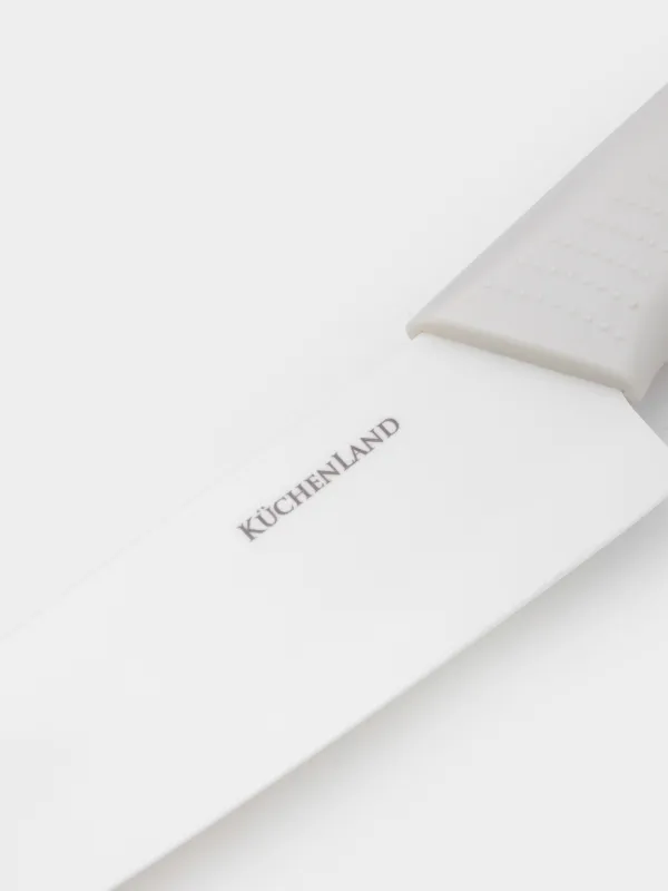 Slicing knife, 15 cm, with case, ceramic / plastic, milk, Regular, image-2