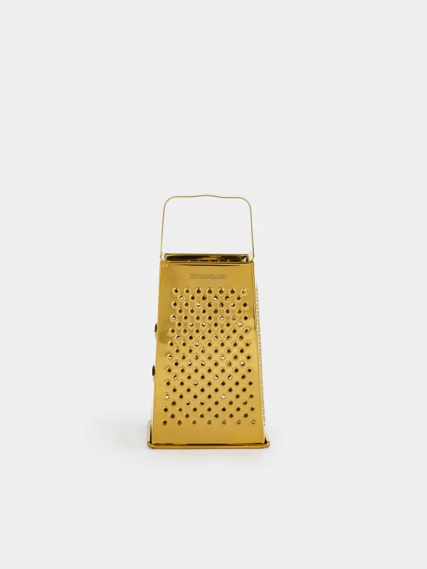 Grater, 18 cm, four-sided, steel, golden, Classic gold, image-0