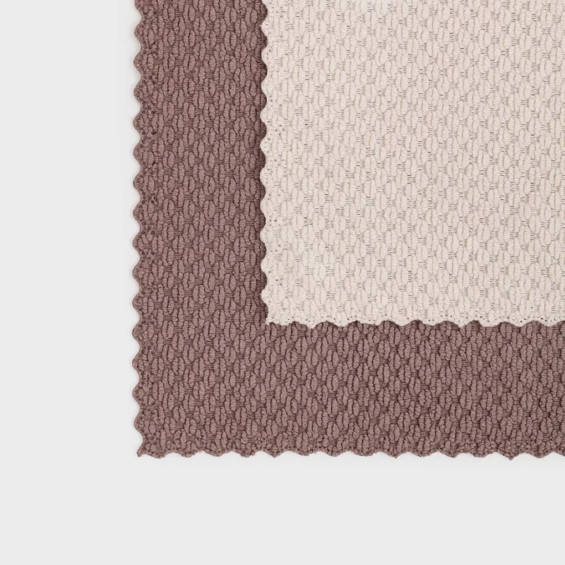 Kitchen cloth, 30x30 cm, 2 pcs, microfiber, brown / cream, Grain, Clean, image-2