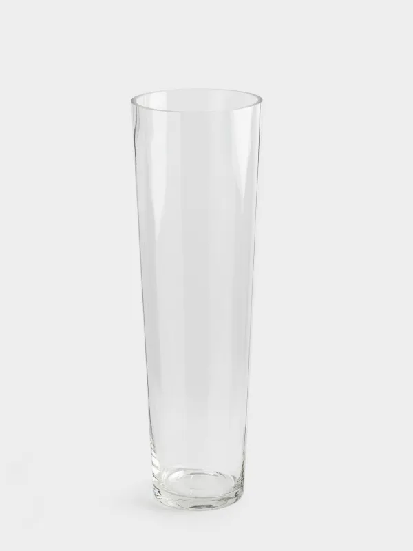 Flower vase, 40 cm, glass, Clear, image-0