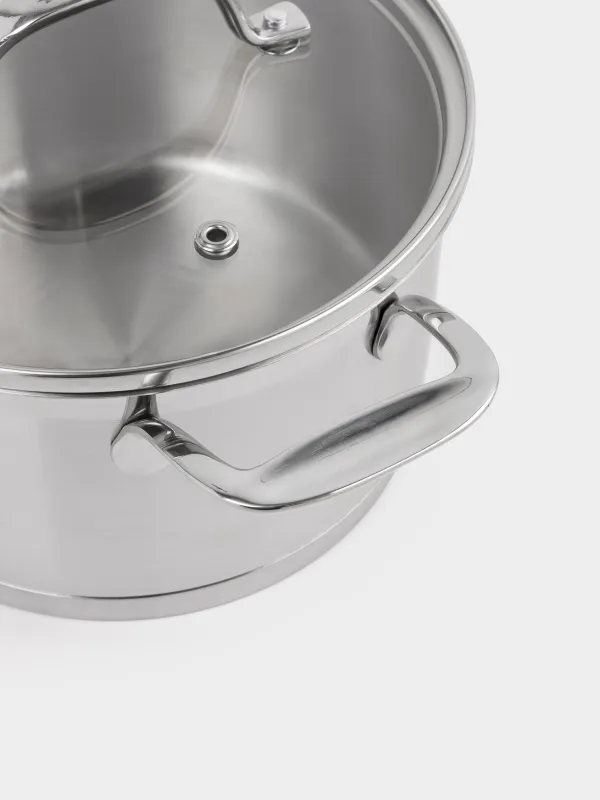 Pot with Lid, 18 cm, 2,5 l, Silver Stone, image-5