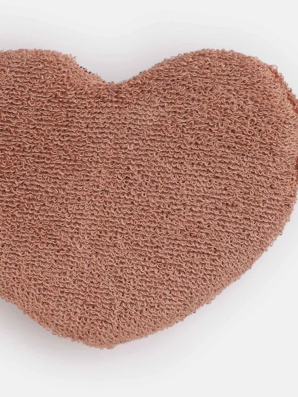 Dish washing sponge, 13x10 cm, double-stranded, polyester / foam, bronze, Heart, Clean, image-3
