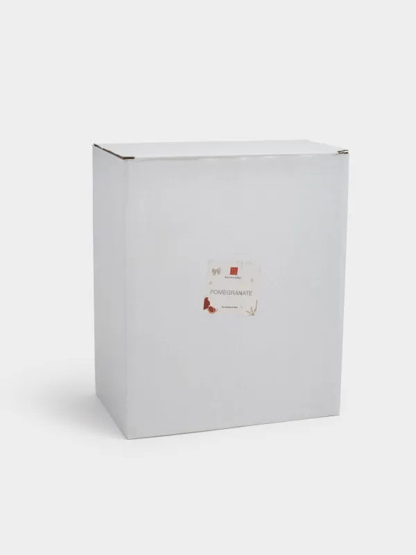 Fruit vase, 25x18 cm, ceramic, burgundy, Pomegranate, Pomegranate, image-4