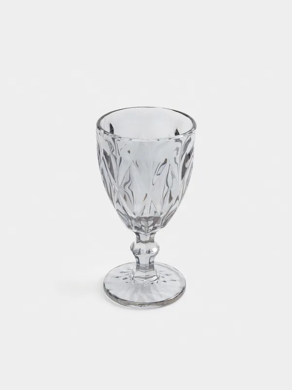 Drinking glass, 300 ml, glass R, grey, Rhomb color, image-1